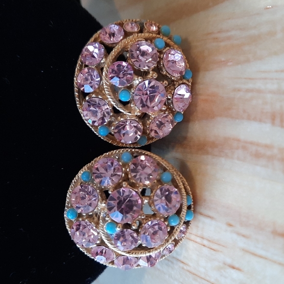 BSK Rhinestone Earrings - Picture 6 of 6